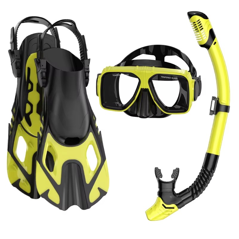 Swim Fins - Kit Professionale per Snorkeling in 3