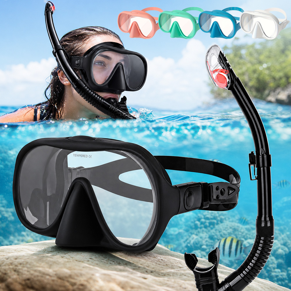 Snorkel Set - Set da snorkeling per adulti, maschera